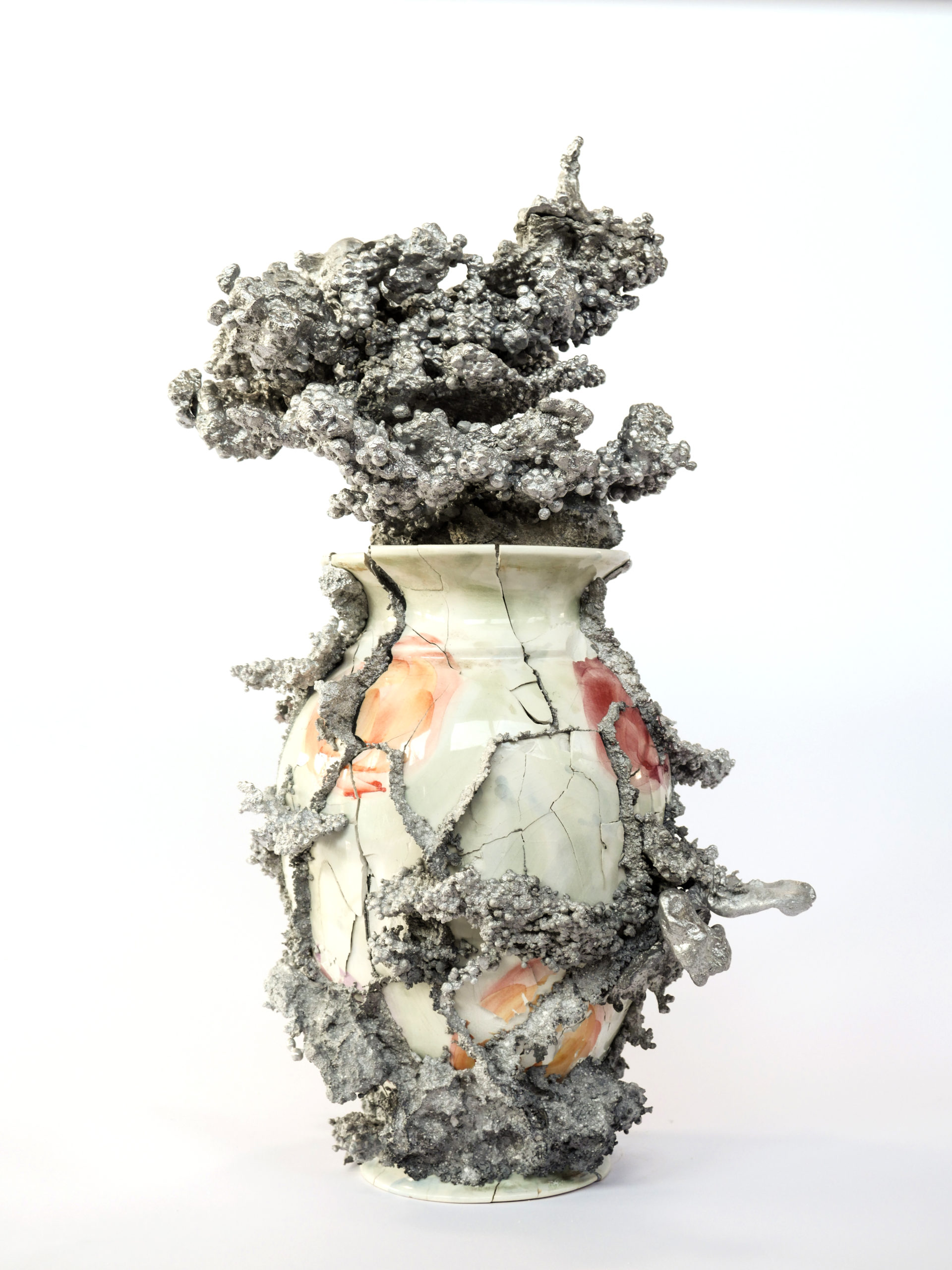2016_Hanabi, 2016, porcelaine et fonte d'aluminium, 33 x 33 x 33 cm--1-12